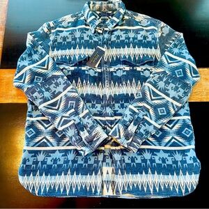 Polo Ralph Lauren Classic Fit Long Sleeve Flannel Native American print. XL